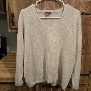 Vince Camuto Cream Knit Sweater